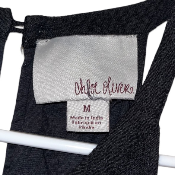 ANTHROPOLOGIE Chloe Oliver Amoret Black Sleeveless Romper Size Medium - Picture 5 of 9